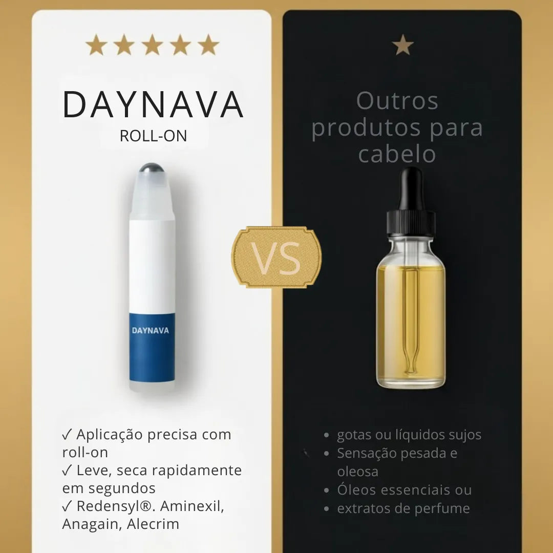 Daynava™ Roll-On para o Crescimento do Cabelo